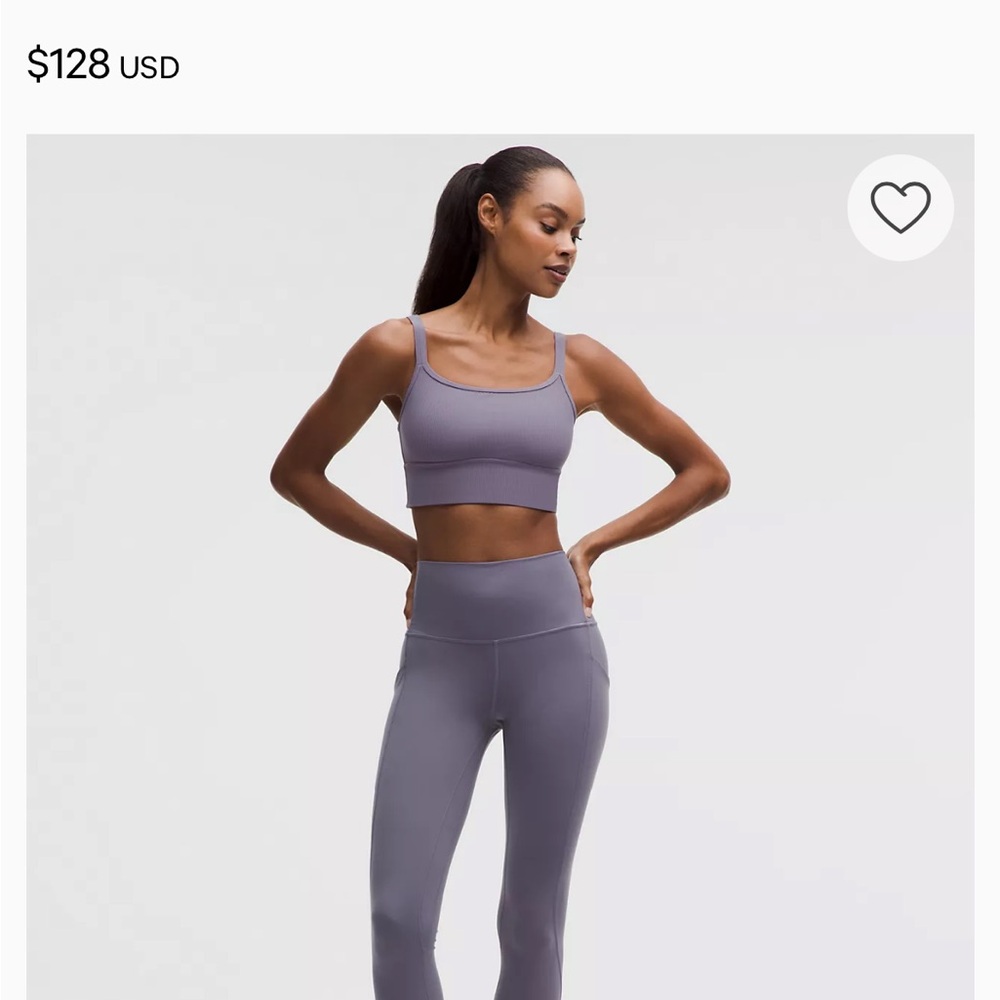 Lululemon Athletica align Purple Activewear with pockets.